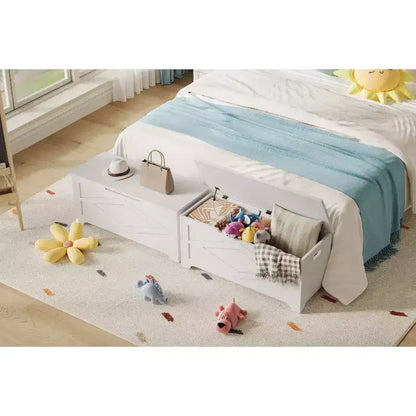 39.4 Coffre de Rangement, Coffre à Jouets avec 2 Charnières de Sécurité, Banc de Rangement, Banc à Chaussures, Supporte 136 kg, pour Salon, Entrée