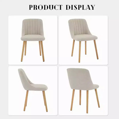 Lot de 2 chaises de salle à manger avec pieds en chêne, capacité de poids 136 kg pour salle à manger