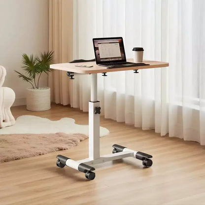 Table de lit à roulettes, table d'appoint pliable, table de chevet roulante, bureau debout à hauteur réglable, postes de travail informatiques pour le bureau à domicile