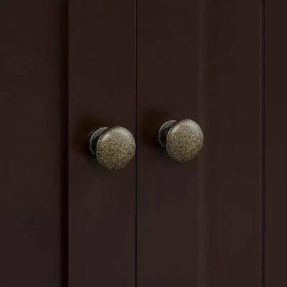 Meuble de salle de bain autoportant Dcolora, Armoire de rangement pratique avec 4 tiroirs et 2 portes