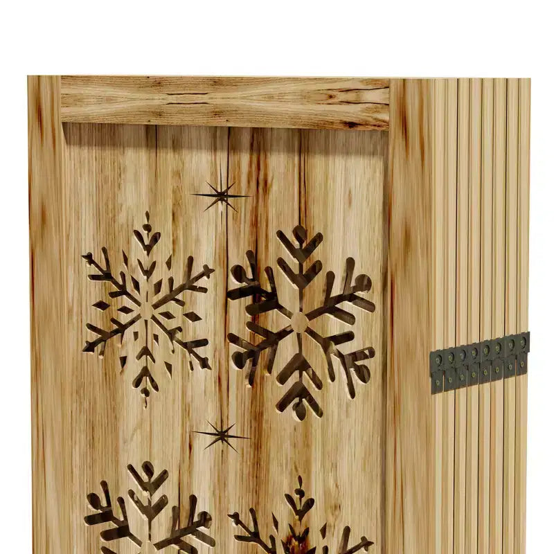 Dovelina 67H Panneaux de séparation pliants en bois Paravent autoportant pour l'intimité