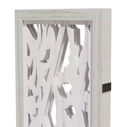 Dovelina 67H Panneaux de séparation pliants en bois Paravent autoportant pour l'intimité