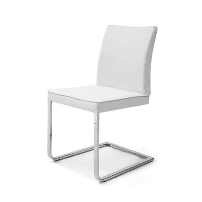 Chaise de salle à manger HomeStock 38 po en similicuir marron, lot de 1, un choix chic pour un décor moderne et un décor intemporel