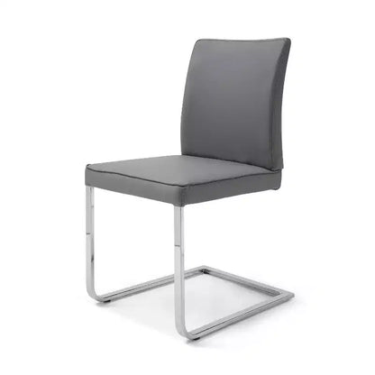 Chaise de salle à manger HomeStock 38 po en similicuir marron, lot de 1, un choix chic pour un décor moderne et un décor intemporel