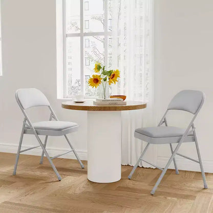 Lot de 2 ou 4 chaises pliantes avec coussins rembourrés, supportant jusqu'à 158 kg, pour salle à manger, bureau à domicile, événements intérieurs et extérieurs