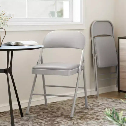 Lot de 2 ou 4 chaises pliantes avec coussins rembourrés, supportant jusqu'à 158 kg, pour salle à manger, bureau à domicile, événements intérieurs et extérieurs