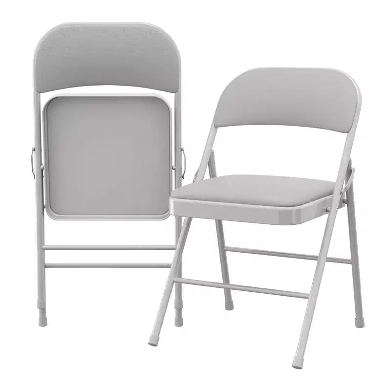 Lot de 2 ou 4 chaises pliantes avec coussins rembourrés, supportant jusqu'à 158 kg, pour salle à manger, bureau à domicile, événements intérieurs et extérieurs
