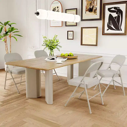 Lot de 2 ou 4 chaises pliantes avec coussins rembourrés, supportant jusqu'à 158 kg, pour salle à manger, bureau à domicile, événements intérieurs et extérieurs