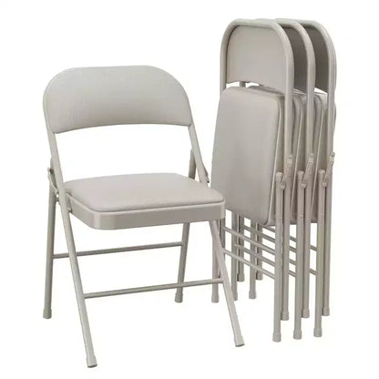 Lot de 2 ou 4 chaises pliantes avec coussins rembourrés, supportant jusqu'à 158 kg, pour salle à manger, bureau à domicile, événements intérieurs et extérieurs