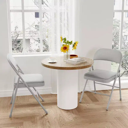 Lot de 2 ou 4 chaises pliantes avec coussins rembourrés, supportant jusqu'à 158 kg, pour salle à manger, bureau à domicile, événements intérieurs et extérieurs