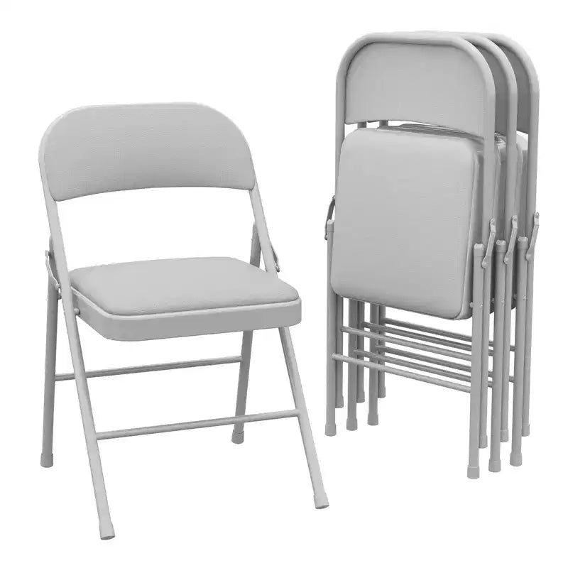Lot de 2 ou 4 chaises pliantes avec coussins rembourrés, supportant jusqu'à 158 kg, pour salle à manger, bureau à domicile, événements intérieurs et extérieurs