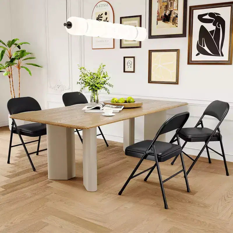 Lot de 2 ou 4 chaises pliantes avec coussins rembourrés, supportant jusqu'à 158 kg, pour salle à manger, bureau à domicile, événements intérieurs et extérieurs
