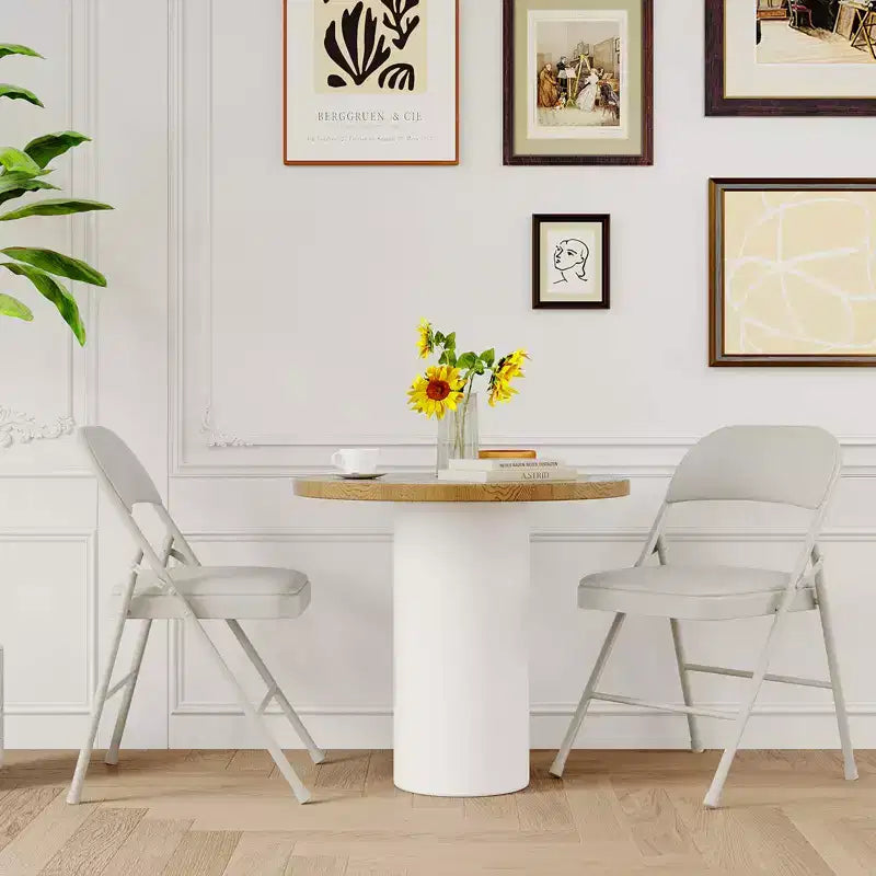 Lot de 2 ou 4 chaises pliantes avec coussins rembourrés, supportant jusqu'à 158 kg, pour salle à manger, bureau à domicile, événements intérieurs et extérieurs