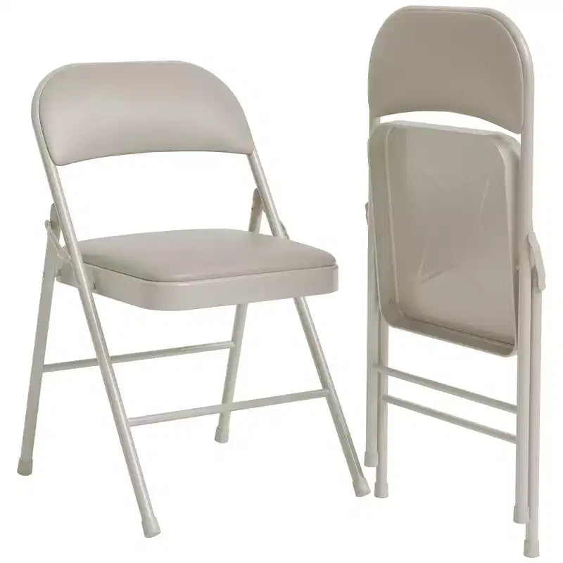 Lot de 2 ou 4 chaises pliantes avec coussins rembourrés, supportant jusqu'à 158 kg, pour salle à manger, bureau à domicile, événements intérieurs et extérieurs