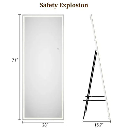 Miroir psyché arqué, Miroir psyché sur pied, Miroir inclinable sur pied avec support, Miroir mural, Grand miroir de dressing