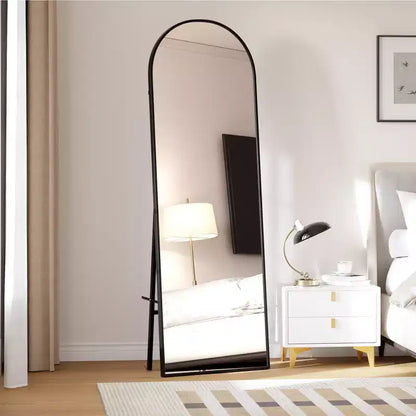 Miroir psyché arqué, Miroir psyché sur pied, Miroir inclinable sur pied avec support, Miroir mural, Grand miroir de dressing