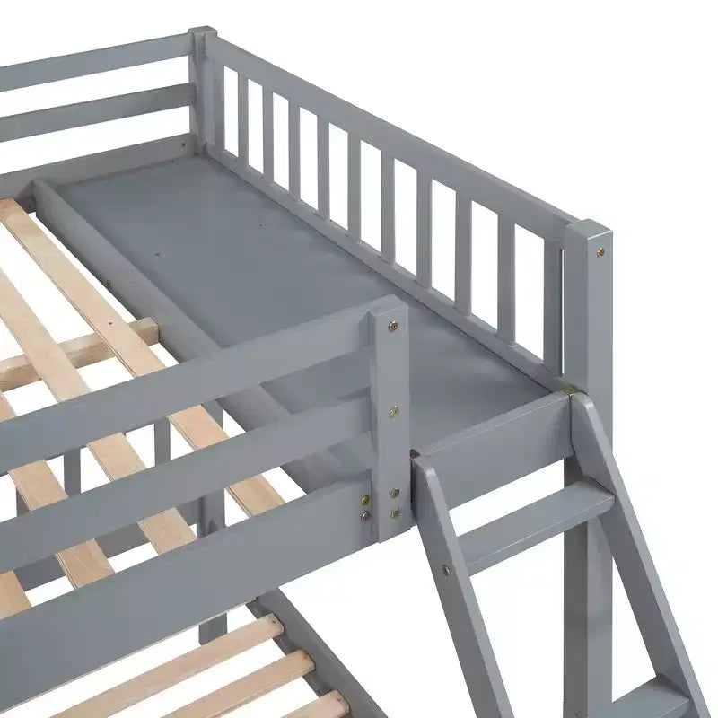 Lit superposé Triple (grand lit en bas, lits jumeaux au milieu et en haut) pour 3 enfants, en bois, avec tiroirs et barrières de sécurité, pour chambre à coucher ou dortoir