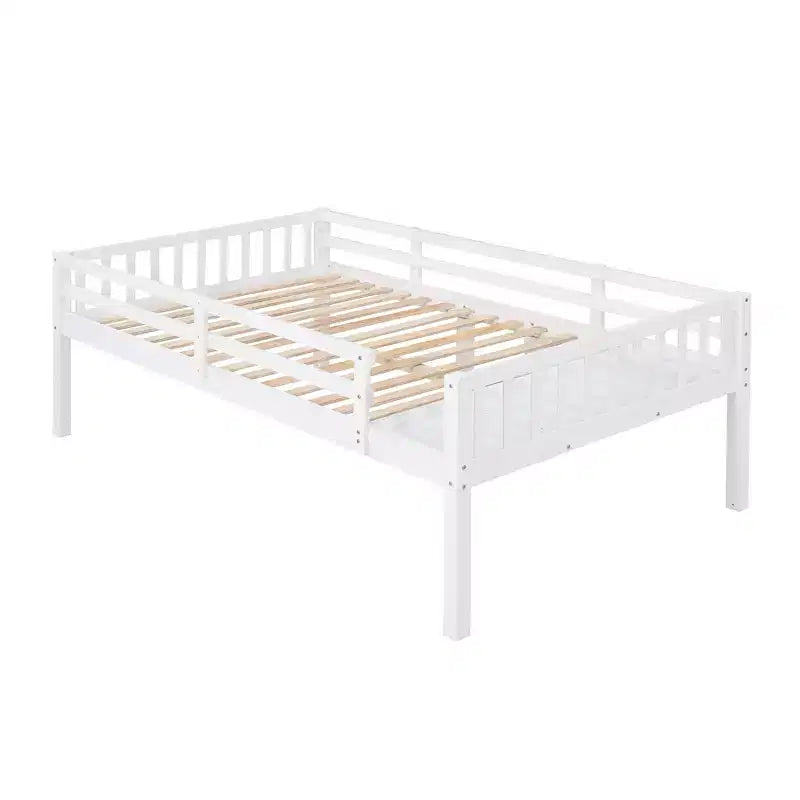 Lit superposé Triple (grand lit en bas, lits jumeaux au milieu et en haut) pour 3 enfants, en bois, avec tiroirs et barrières de sécurité, pour chambre à coucher ou dortoir
