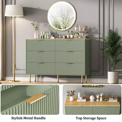 Commode à 6 tiroirs pour chambre à coucher, commode en bois, commode de rangement moderne, pour salon, placard, couloir, entrée