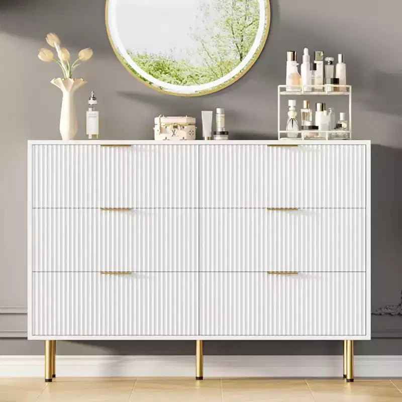 Commode à 6 tiroirs pour chambre à coucher, commode en bois, commode de rangement moderne, pour salon, placard, couloir, entrée