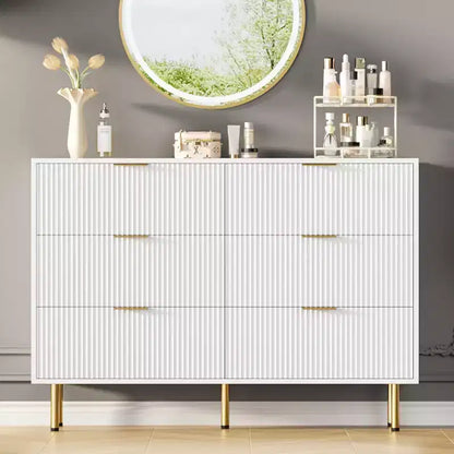 Commode à 6 tiroirs pour chambre à coucher, commode en bois, commode de rangement moderne, pour salon, placard, couloir, entrée