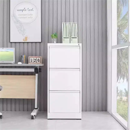 Classeur à 3 tiroirs avec serrure, armoire de classement verticale en métal, classeur sous bureau pour bureau à domicile