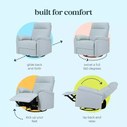 Fauteuil inclinable et planeur pivotant Suzy daVinci