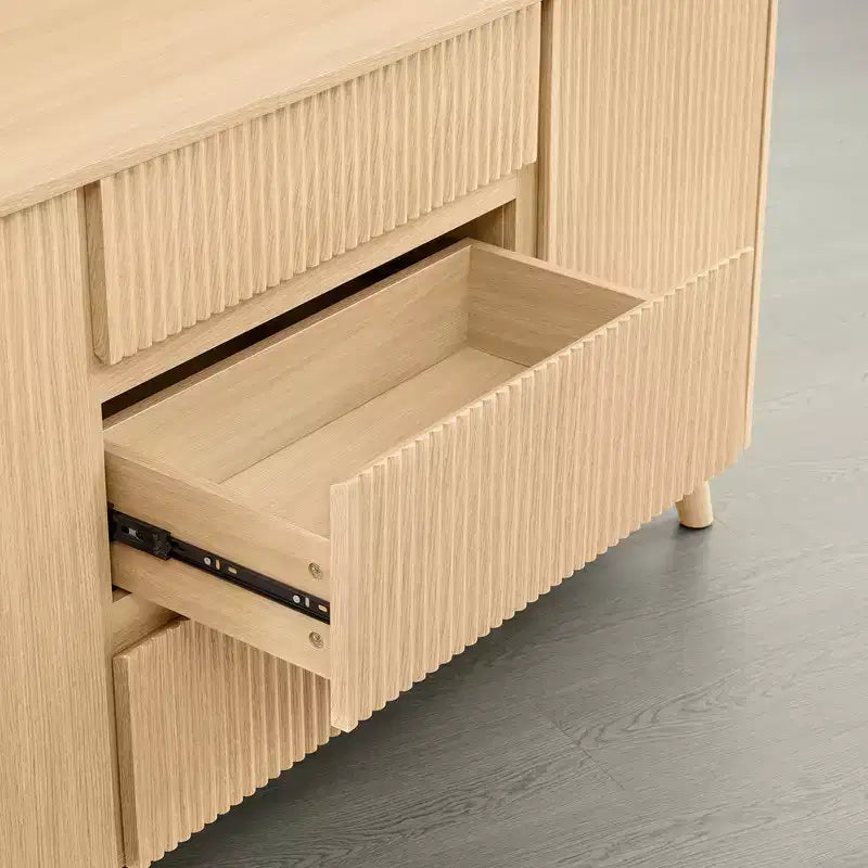 Buffet moderne avec rangement Spruce & Spring de 62 pouces