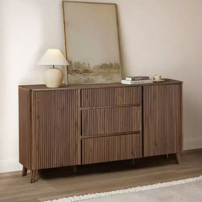 Buffet moderne avec rangement Spruce & Spring de 62 pouces