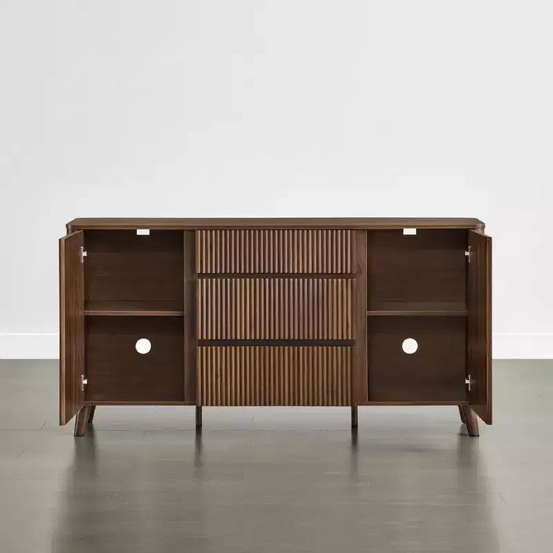 Buffet moderne avec rangement Spruce & Spring de 62 pouces