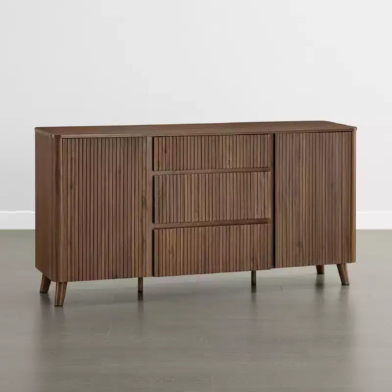Buffet moderne avec rangement Spruce & Spring de 62 pouces