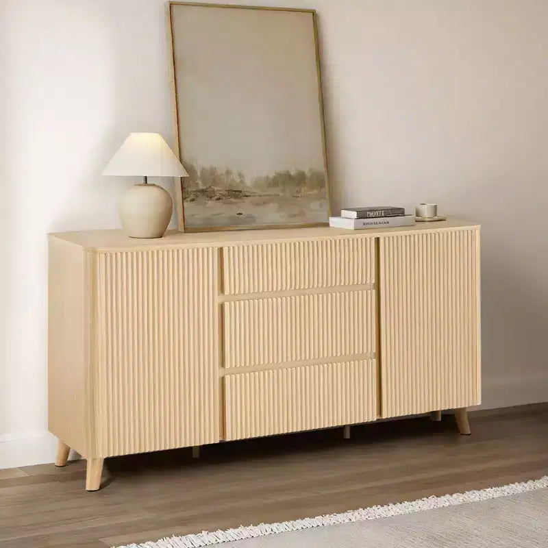 Buffet moderne avec rangement Spruce & Spring de 62 pouces