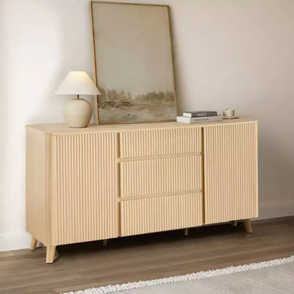 Buffet moderne avec rangement Spruce & Spring de 62 pouces