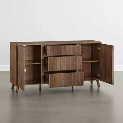 Buffet moderne avec rangement Spruce & Spring de 62 pouces