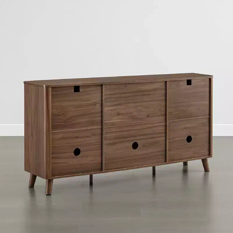 Buffet moderne avec rangement Spruce & Spring de 62 pouces
