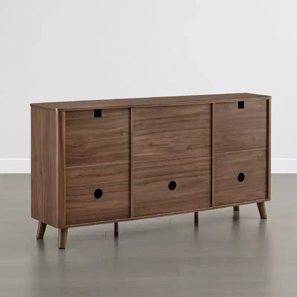 Buffet moderne avec rangement Spruce & Spring de 62 pouces