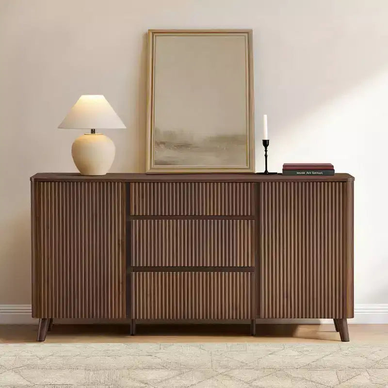 Buffet moderne avec rangement Spruce & Spring de 62 pouces