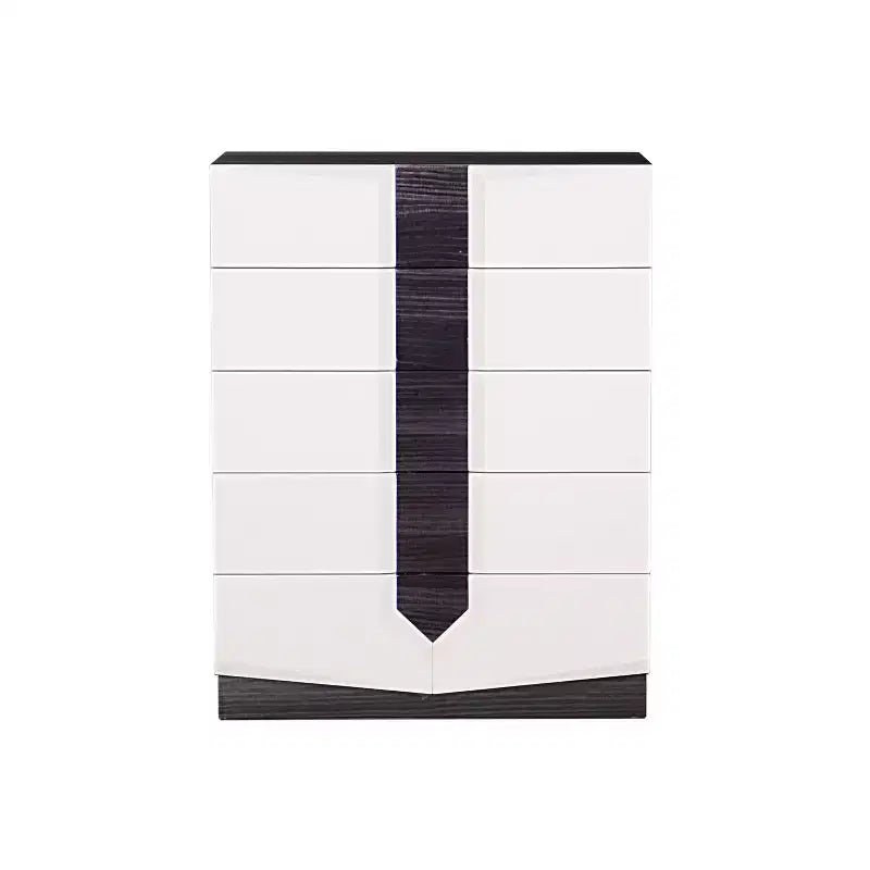 HomeStock 22 in.H Plastic Vertical Dressers with 5 - Drawers in Gray Finish