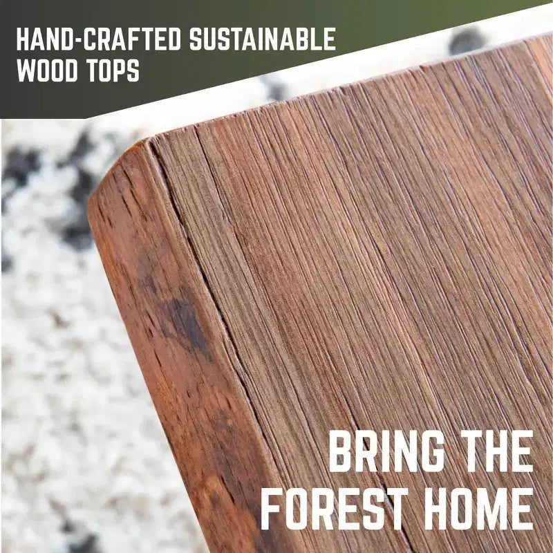 Plateau de table en bois massif de cèdre RESTORE Sunset par Pipe Decor