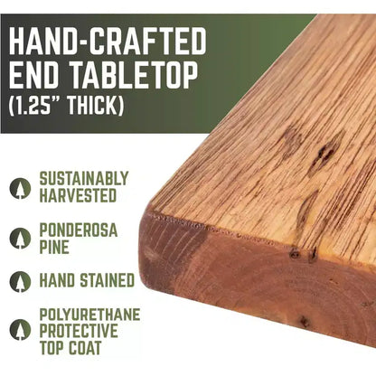 Plateau de table en bois massif de cèdre RESTORE Sunset par Pipe Decor