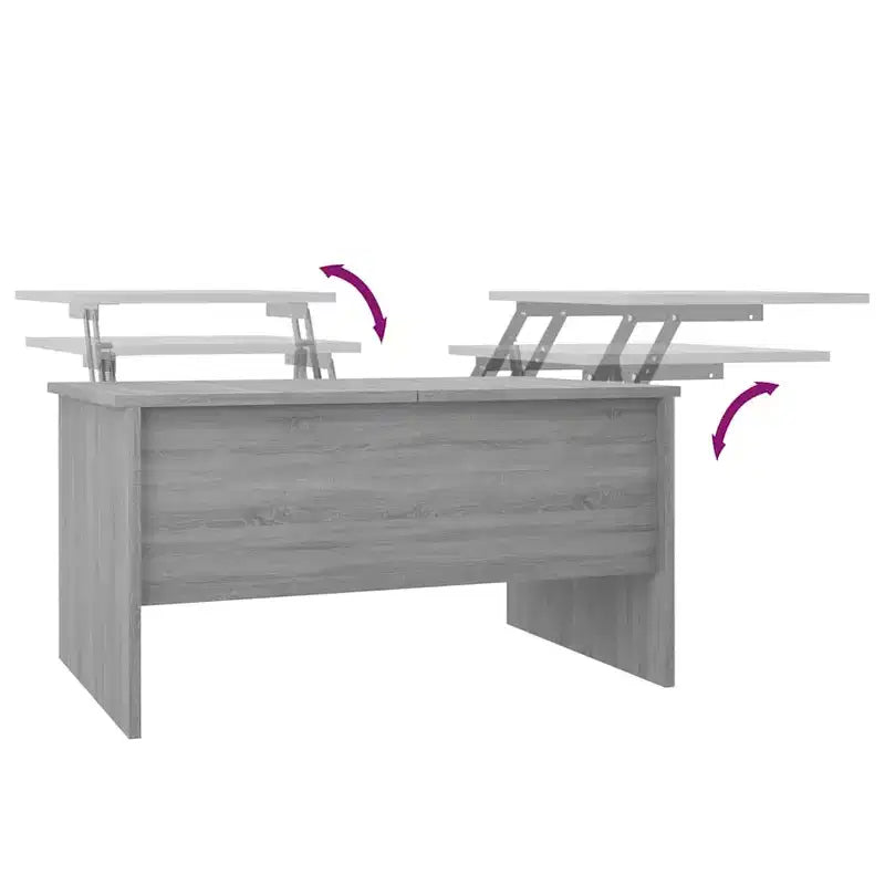 Table basse gris Sonoma bois d'ingénierie moyen