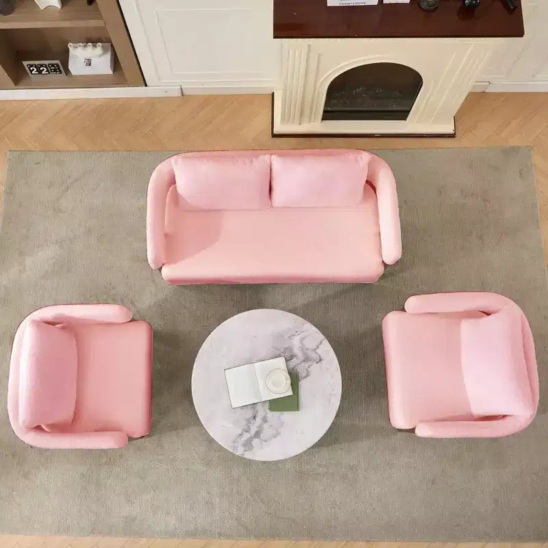 Fauteuil moderne Okak en molleton Teddy avec cadre en métal doré, fauteuil de réception pour salons, zones de détente