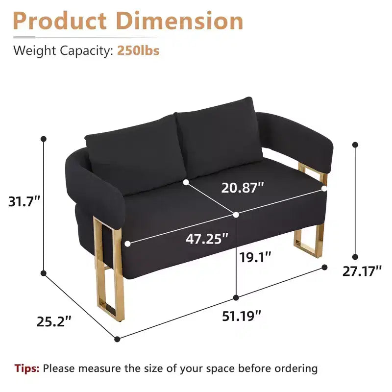 Fauteuil moderne Okak en molleton Teddy avec cadre en métal doré, fauteuil de réception pour salons, zones de détente