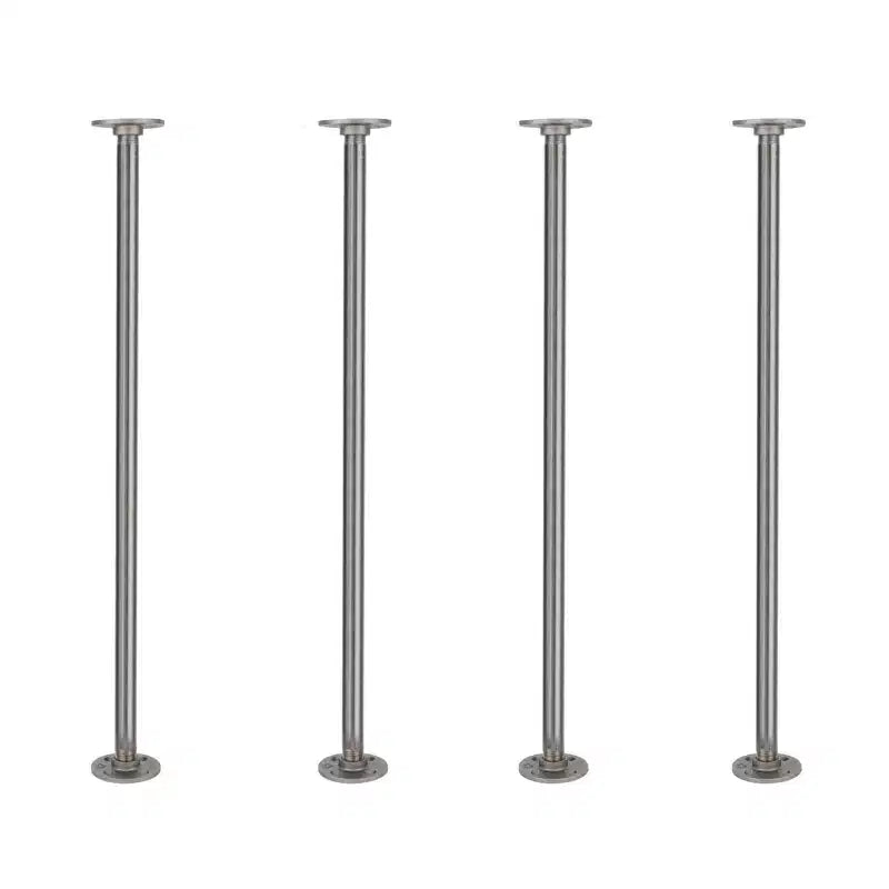 Pipe Decor  in. x 30 in. Round Flange Pipe Table Legs - 4 Pack