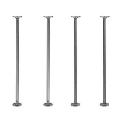 Pipe Decor  in. x 30 in. Round Flange Pipe Table Legs - 4 Pack