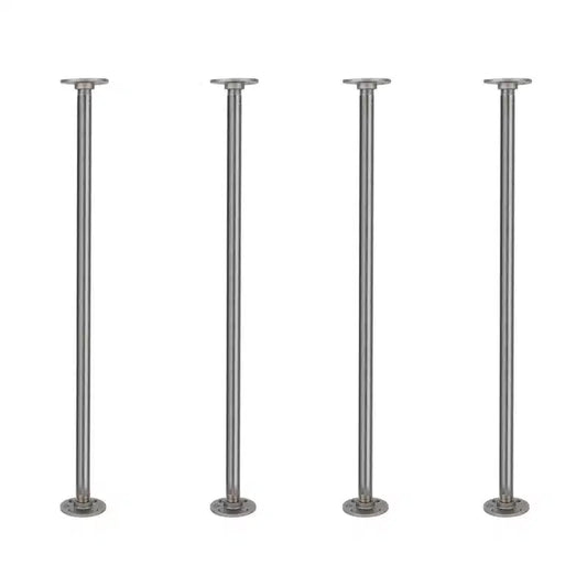 Pipe Decor  in. x 30 in. Round Flange Pipe Table Legs - 4 Pack
