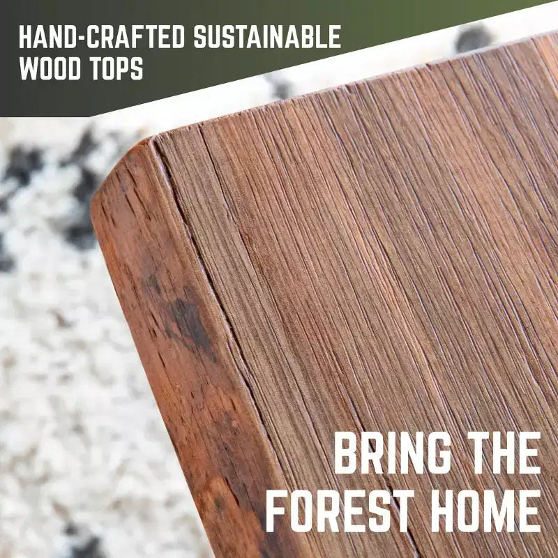 Plateau de table en bois massif de cèdre Sunset RESTORE par Pipe Decor