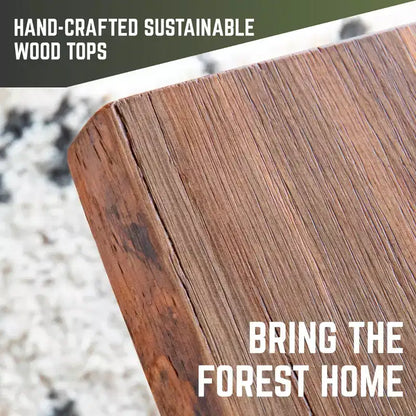 Plateau de table en bois massif de cèdre Sunset RESTORE par Pipe Decor