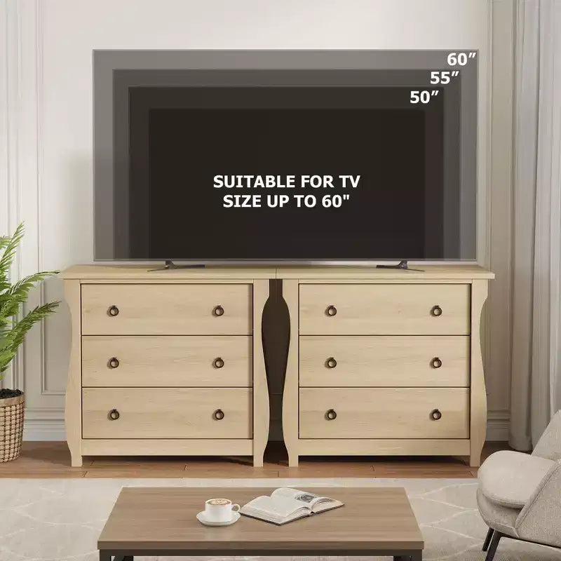 Commode Vintage Blanche de Style Français, 3 Tiroirs Verticaux, S'Adapte à Plusieurs Scènes Comme les Chambres, les Couloirs et les Entrées