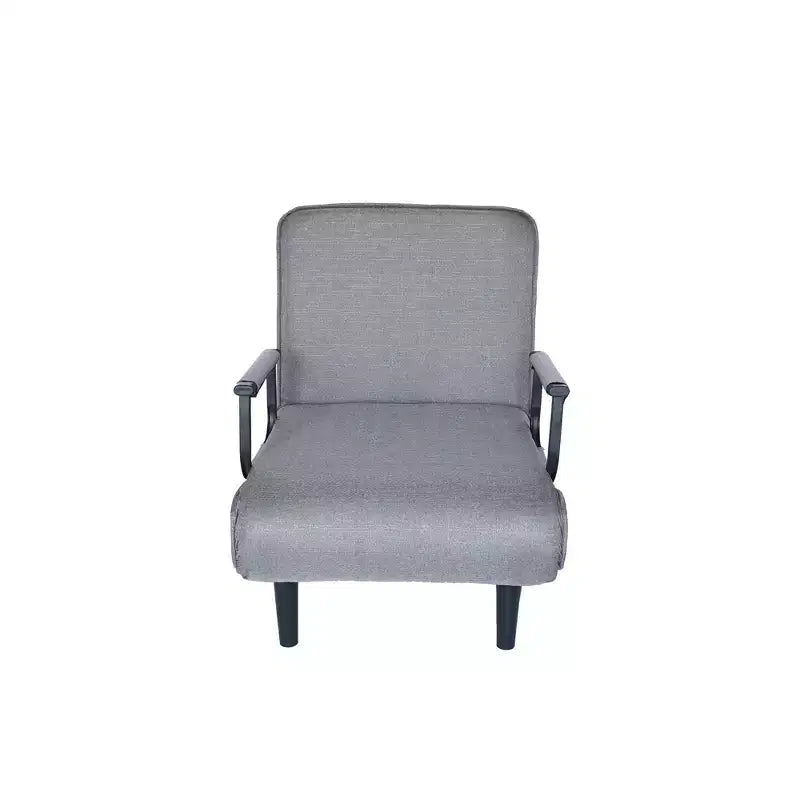 Homy Casa Chaise d'appoint pliante avec dossier et oreiller réglables, chaise longue convertible pour petits espaces, dortoirs ou bureau à domicile, gris